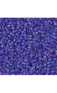 Miyuki delica beads 10/0 - Matted transparent cobalt ab DBM-864